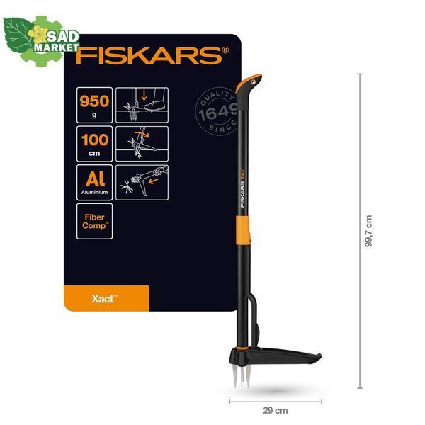 Вырыватель сорняков ручной Fiskars Xact&trade; (139950) 1020126 фото