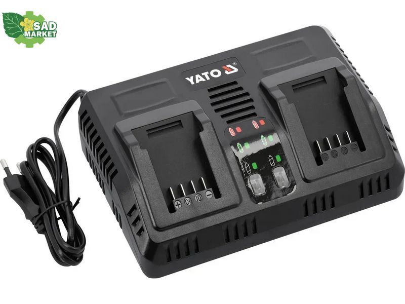 Зарядное устройство YATO YT-828499, 18 В, 2.4 А, 2 терминала YT-828499 фото