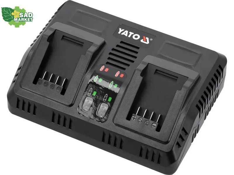 Зарядное устройство YATO YT-828499, 18 В, 2.4 А, 2 терминала YT-828499 фото