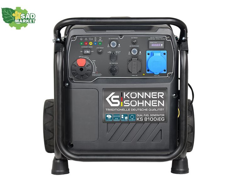 Генератор инверторный двухтопливный Konner&Sohnen KS 8100iE G KS 8100i E G фото