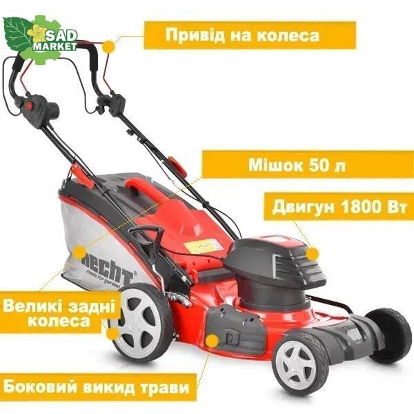 Газонокосарка електрична HECHT 1802S HECHT1802S фото