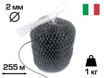 Кембрик, пластиковая стяжка, ЧЁРНАЯ, 2мм, EXTRA, 255 м. CORDIOLI (23FIPEGRN2) 23FIPEGRN2 фото