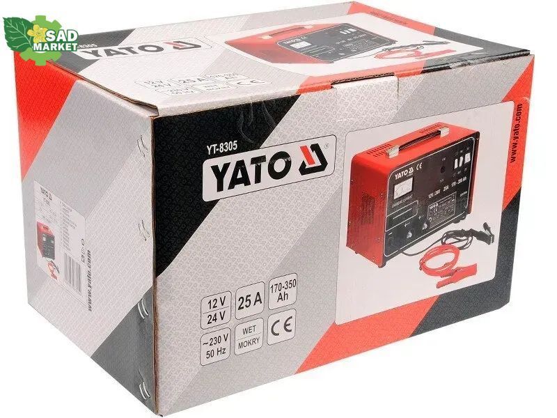 Зарядное устройство YATO YT-8305, 12/24V, 25A, 350Ah YT-8305 фото
