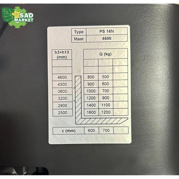 Штабелер электрический самоходный GTM PS16N 4600 PS16N 4600 фото