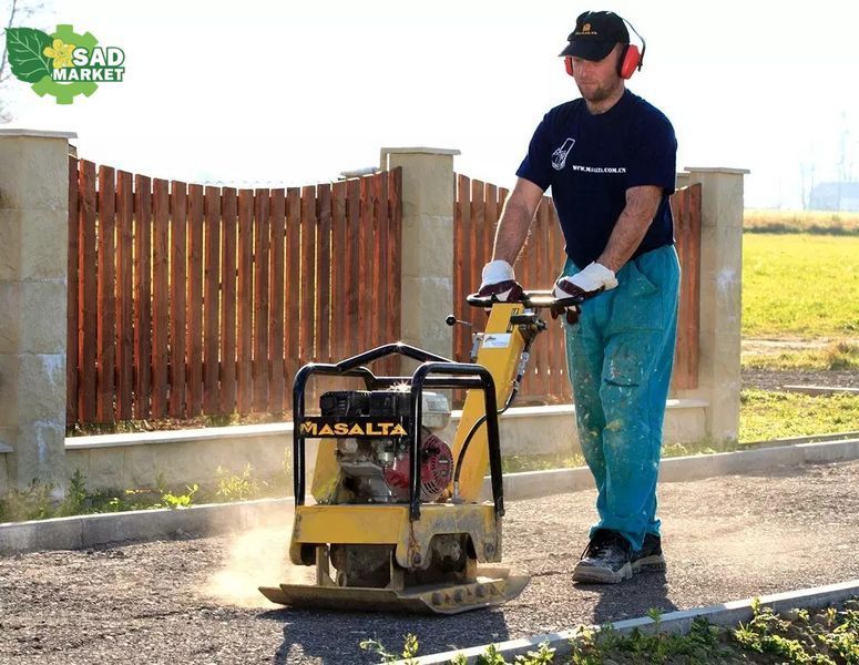 Виброплита реверсивная бензиновая MASALTA MS125-4 MS125-4 фото