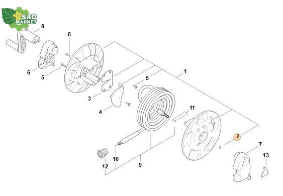 Шайба стопорная стартера мотокосы STIHL 94556210750 фото