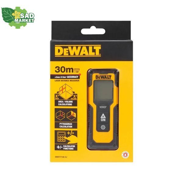 Далекомір лазерний DeWALT DWHT77100 DWHT77100 фото