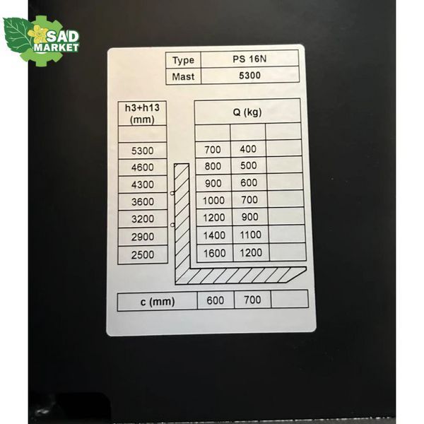 Штабелер электрический самоходный GTM PS16N 5300 PS16N 5300 фото