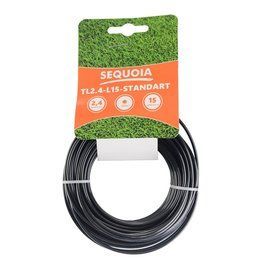 Леска косильная &Oslash; 2,4 мм*15м, круглая, SEQUOIA TL2.4-L15-Standart фото