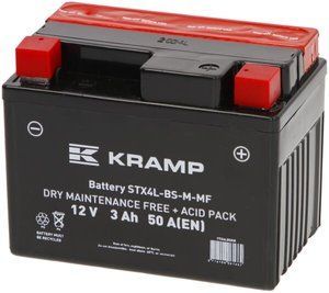Акумулятор 12V 3Ah 50A, Kramp YTX4LBSKR фото