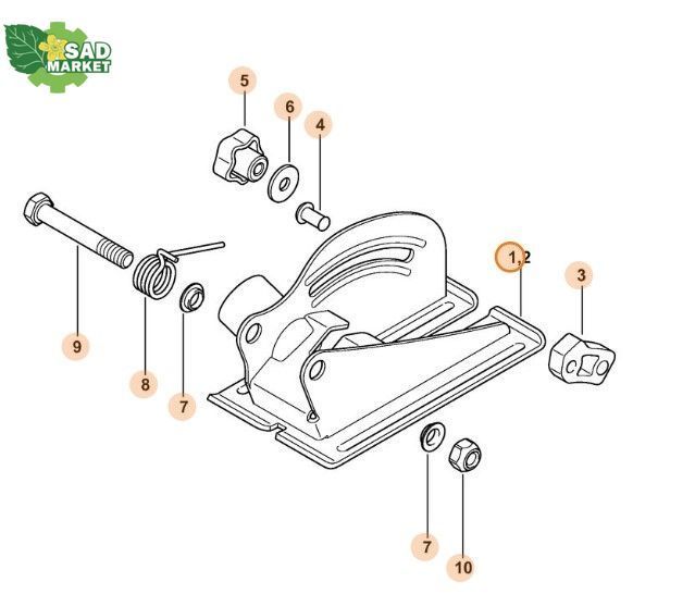 Обмежувач глибини різання до бензорезу STIHL TSA 230 48646900801 фото