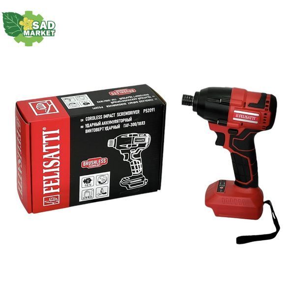 Гайковерт акумуляторний Felisatti ГАУ-300/18Л3/P52091, 18В, каркас ГАУ-300/18Л3/P52091 фото