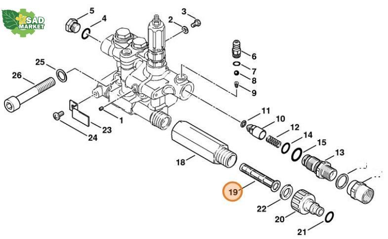 Сетка фильтра к минимойкам STIHL RE 281, RE 271 47577018800 фото