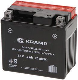 Акумулятор 12V 4Ah 70A, Kramp YTX5LBSKR фото