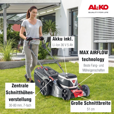 AL-KO 51.4 Li SP Comfort параметры работы